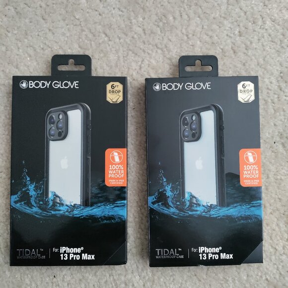New Lot of (2) Body Glove Tidal Waterproof Cases for iPhone 13 Pro Max - Picture 1 of 3